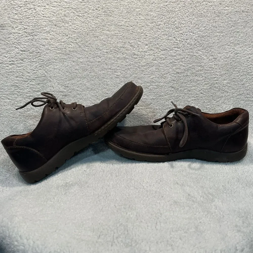 Born Mens Nigel Oxford Shoes Brown Cocoa Leather 8 B‎ H65606 Comfort Casual